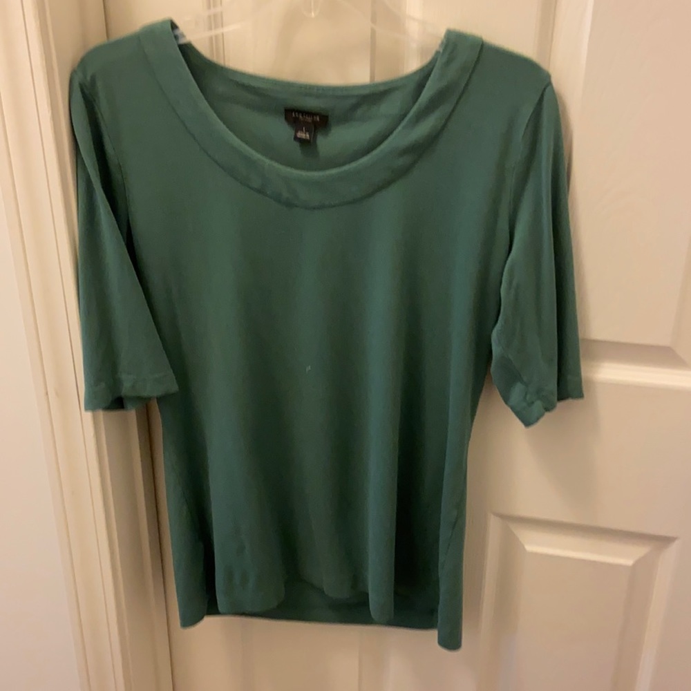 Ann Taylor Factory shirt in green size L.